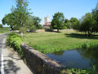 Rising water