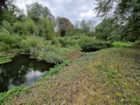 Blocked river channel